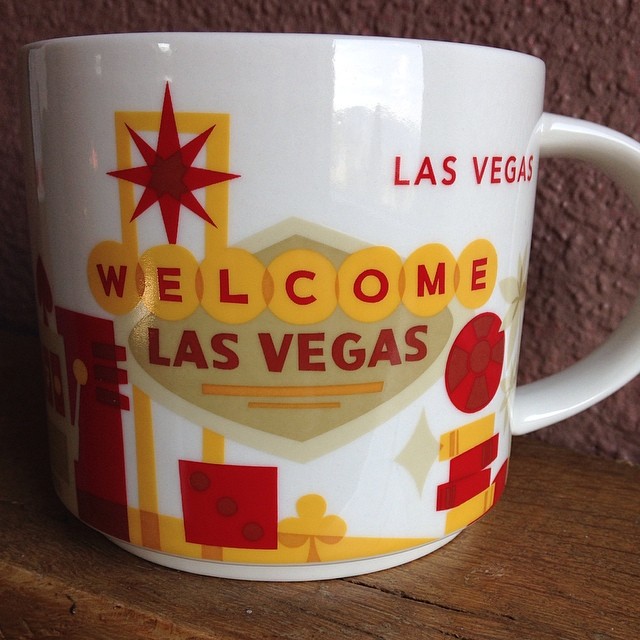 Yessssss!!! Finally got my coffee cup from my mom so I have a little piece of home. #vegasbaby #ilovemymom #expat #expatlife